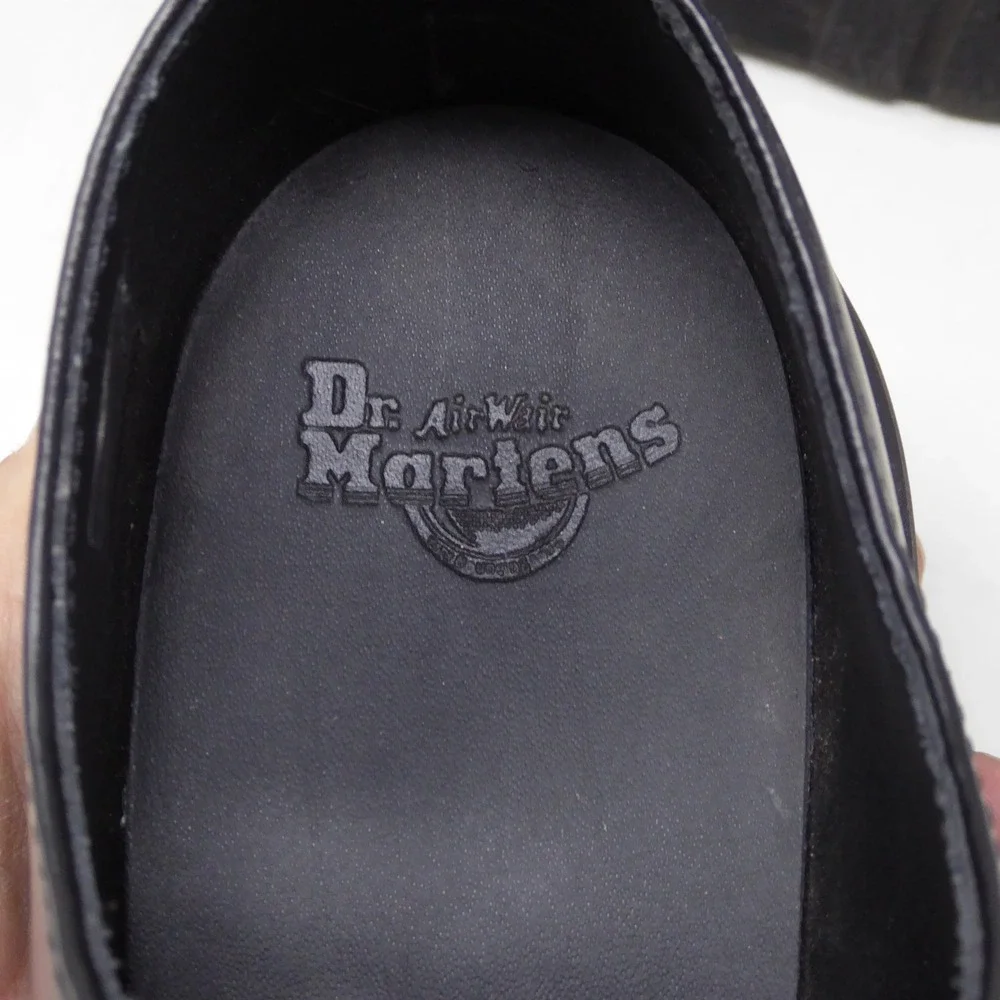 Dr. Martens Womens 1461 Mono Oxford Black Smooth Leather Shoes Size 7